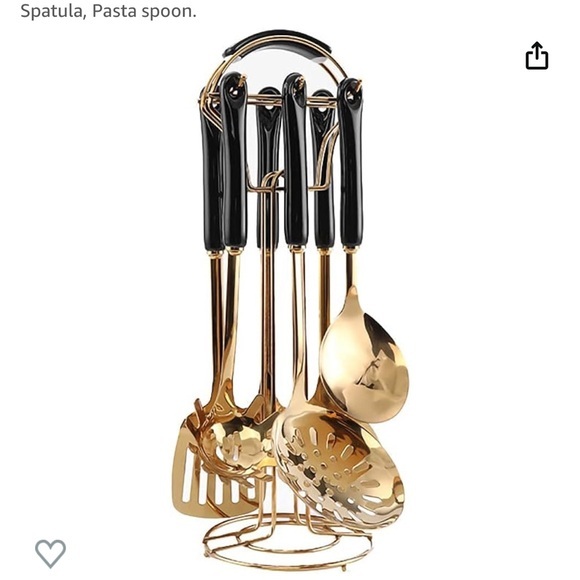 Other - Gold and Black Kitchen Utensil Set